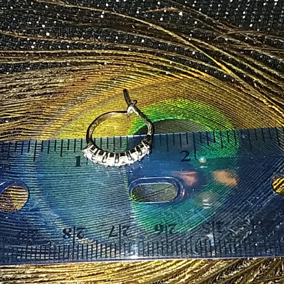 SOLD Hoop Earrings 925 - Picture 3 of 5